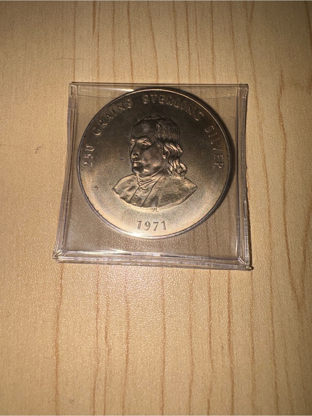 1971 Sterling Silver Commemorative Round Coin